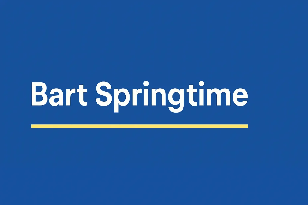 bart springtime