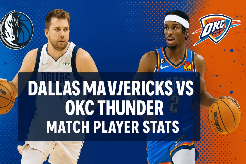 dallas mavericks vs okc thunder match player stats